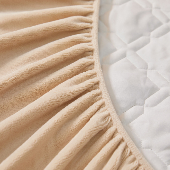 91家纺网 家纺一手货源 找家纺 （总）纤雅床笠 2024新款230g牛奶绒大豆夹棉床笠