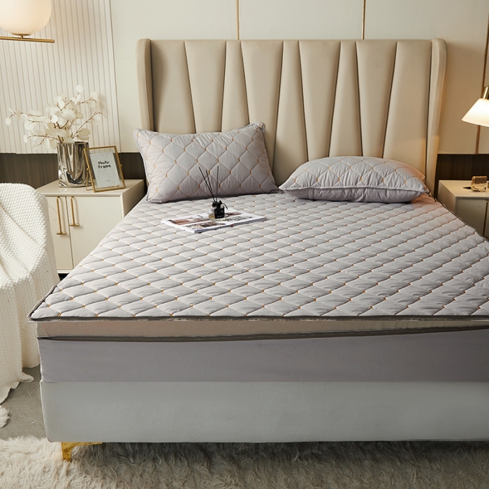 91家纺网 家纺一手货源 找家纺 （总）纤雅床笠 2024新款生姜大豆全包床笠