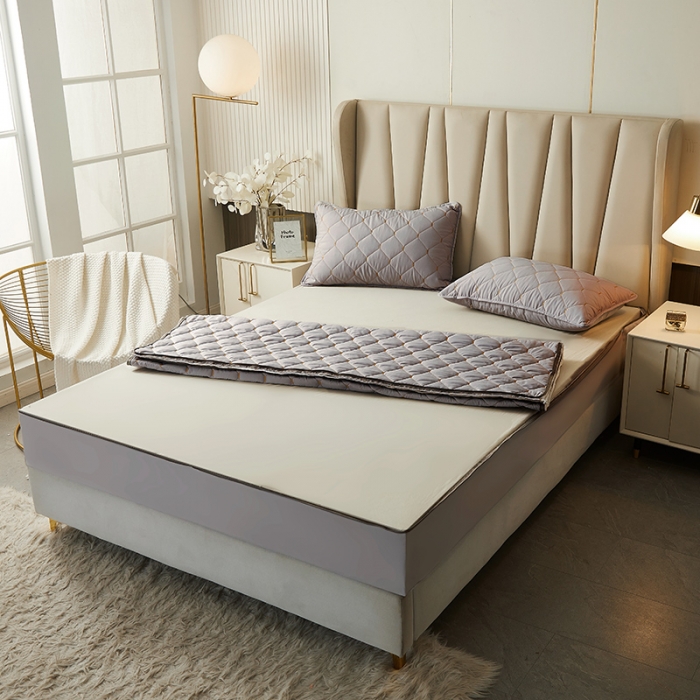 91家纺网 家纺一手货源 找家纺 （总）纤雅床笠 2024新款生姜大豆全包床笠