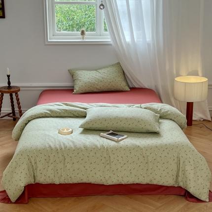 黛馨 2025新款A类小清新双层纱四件套（实拍）洛漓