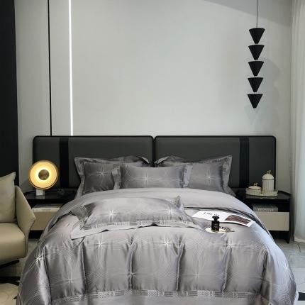 91家纺网 家纺一手货源 找家纺 （总）朵美 2025新款100支高精密丝绵提花-旋极系列