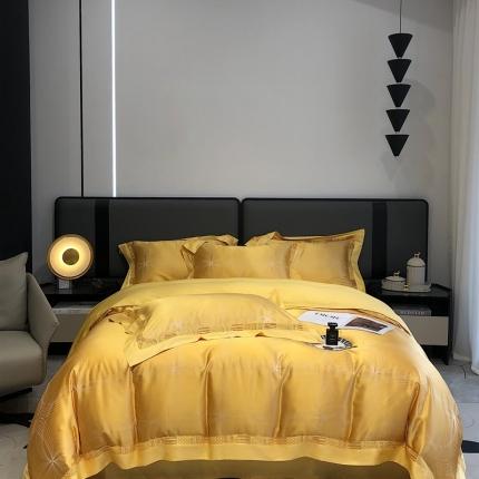 91家纺网 家纺一手货源 找家纺 （总）朵美 2025新款100支高精密丝绵提花-旋极系列