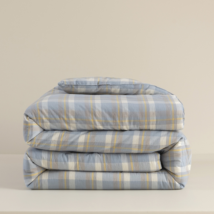 91家纺网 家纺一手货源 找家纺 (总)久典家居 2022新款A类色织水洗棉大豆春秋被冬被被芯