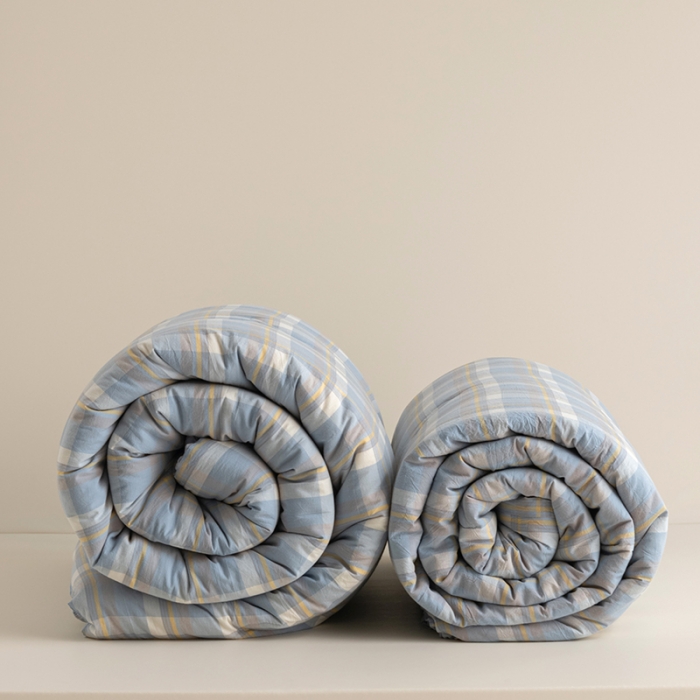 91家纺网 家纺一手货源 找家纺 (总)久典家居 2022新款A类色织水洗棉大豆春秋被冬被被芯