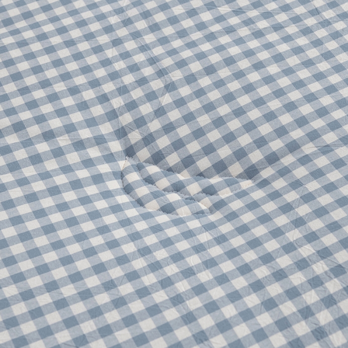 91家纺网 家纺一手货源 找家纺 久典家居 2022新款A类色织水洗棉大豆春秋被冬被被芯 蓝小格