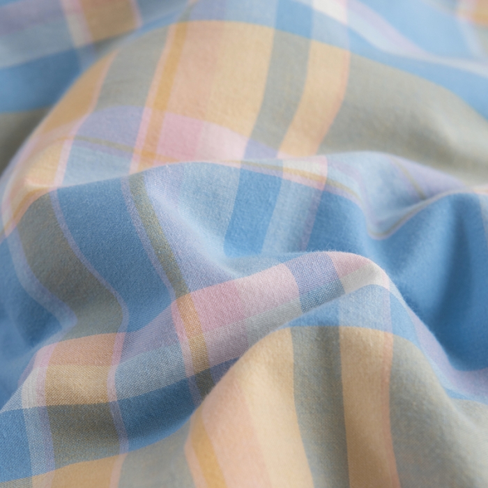 91家纺网 家纺一手货源 找家纺 久典家居 2022新款A类色织水洗棉大豆春秋被冬被被芯 昭华蓝