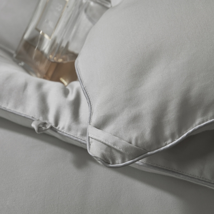 91家纺网 家纺一手货源 找家纺 云栖家居 2022A类80支棉天丝舒柔冬被 灰色