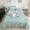 91家纺网 家纺一手货源 找家纺 漫调2022新款纯色宝宝绒荷叶边床盖三件套 水绿