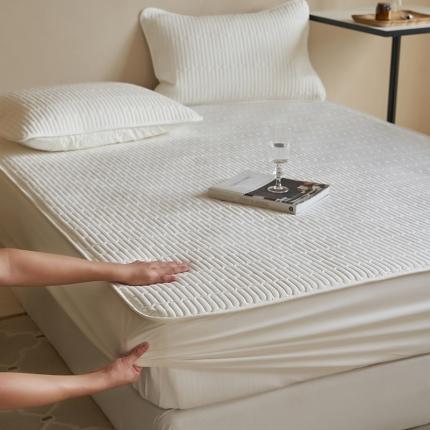 91家纺网 家纺一手货源 找家纺 总酒店酒店宾馆民宿布草套件纯棉A类纯色色织大豆纤维水洗棉夹棉单床笠