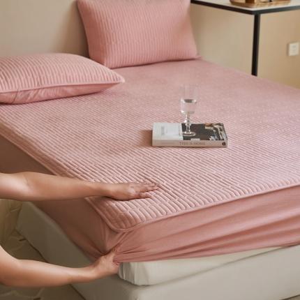 91家纺网 家纺一手货源 找家纺 总酒店酒店宾馆民宿布草套件纯棉A类纯色色织大豆纤维水洗棉夹棉单床笠