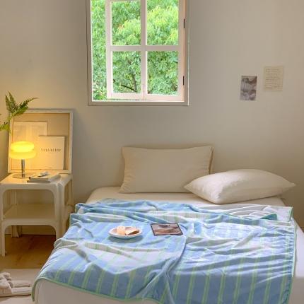 桃喜 2022新款数码印花双面牛奶绒毯 云朵