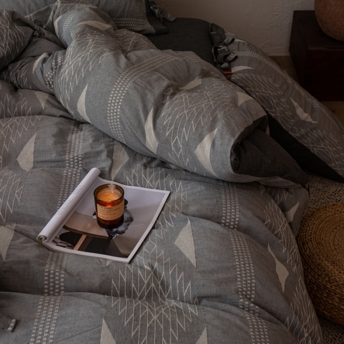 91家纺网 家纺一手货源 找家纺 （总）安莱生活 2022新款绵刺子提花波西米亚风异域风四件套