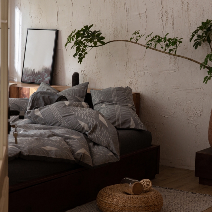 91家纺网 家纺一手货源 找家纺 （总）安莱生活 2022新款绵刺子提花波西米亚风异域风四件套