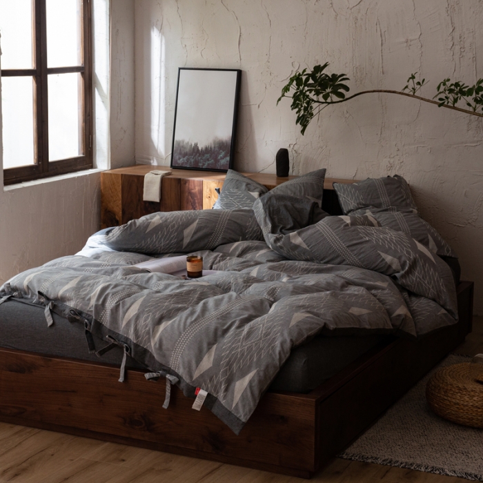 91家纺网 家纺一手货源 找家纺 安莱生活 绵刺子提花波西米亚风名族异域风四件套 波西米亚-黑