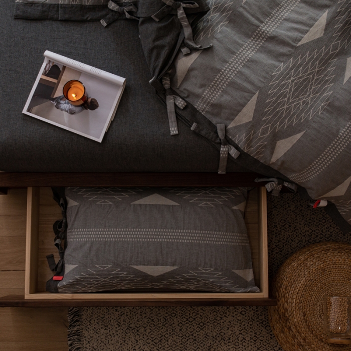 91家纺网 家纺一手货源 找家纺 安莱生活 绵刺子提花波西米亚风名族异域风四件套 波西米亚-黑