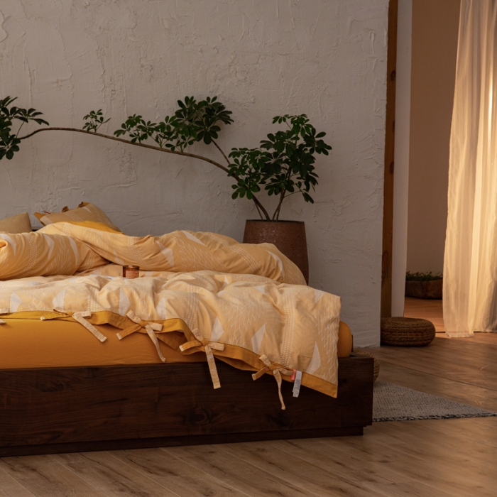 91家纺网 家纺一手货源 找家纺 安莱生活 绵刺子提花波西米亚风名族异域风四件套 波西米亚-黄