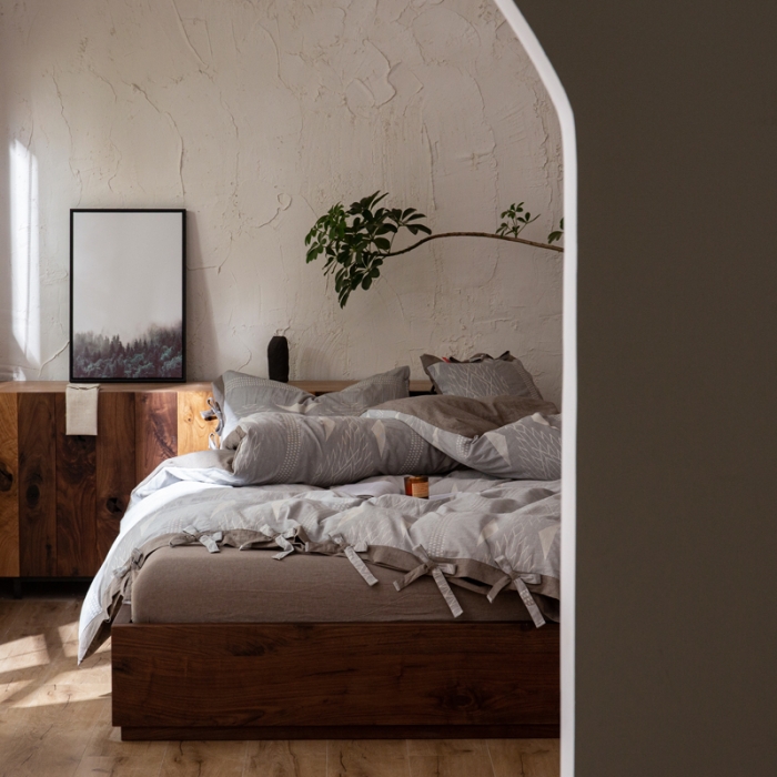 91家纺网 家纺一手货源 找家纺 安莱生活 绵刺子提花波西米亚风名族异域风四件套 波西米亚-灰