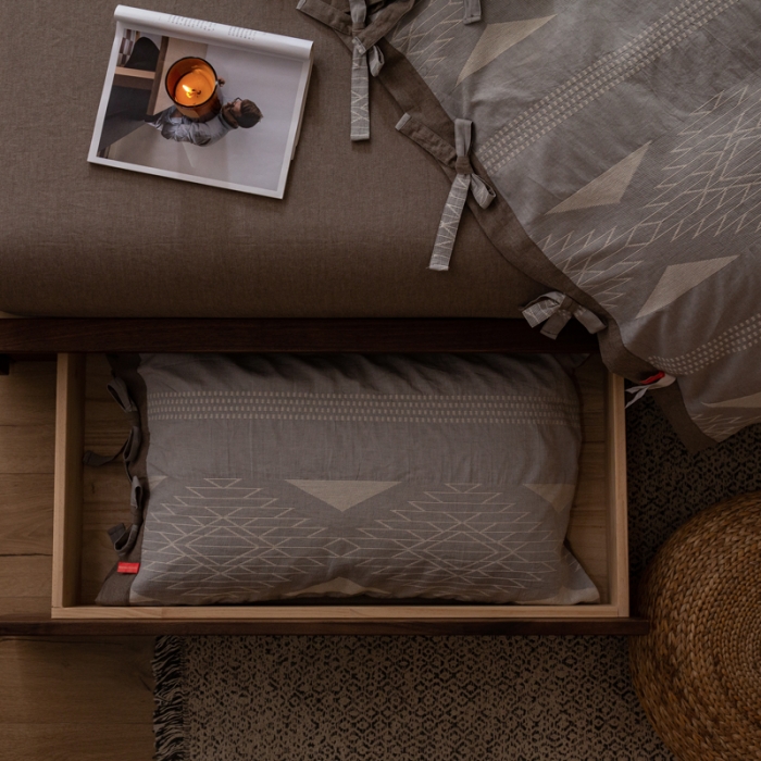 91家纺网 家纺一手货源 找家纺 安莱生活 绵刺子提花波西米亚风名族异域风四件套 波西米亚-灰