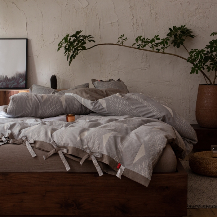 91家纺网 家纺一手货源 找家纺 安莱生活 绵刺子提花波西米亚风名族异域风四件套 波西米亚-灰