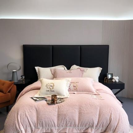 总馨蕊家居 2022新款轻奢煦暖绒莫奈系列四件套-第 一组