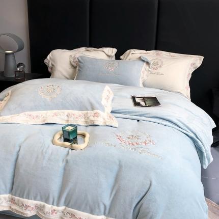 91家纺网 家纺一手货源 找家纺 （总）馨蕊家居 2022新款轻奢煦暖绒梦露系列四件套