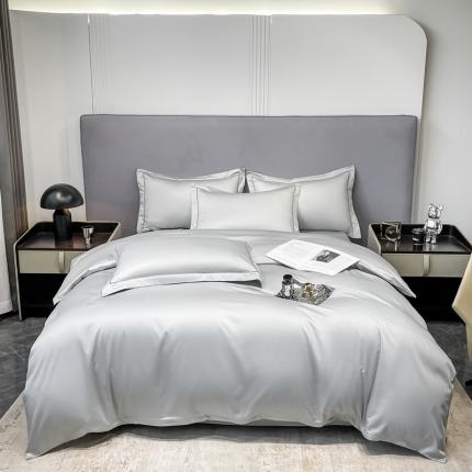 91家纺网 家纺一手货源 找家纺 （总）2025品乐100支长绒棉纯色全棉四件套