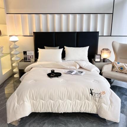 91家纺网 家纺一手货源 找家纺 （总）紫乐家纺 2025新款全棉纯棉烫花大豆纤维被春秋被加厚冬被被子被芯