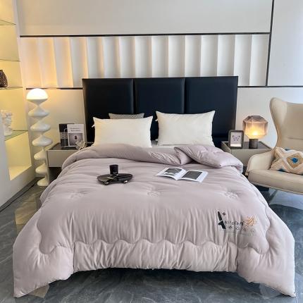 91家纺网 家纺一手货源 找家纺 （总）紫乐家纺 2025新款全棉纯棉烫花大豆纤维被春秋被加厚冬被被子被芯