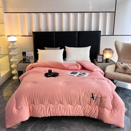 91家纺网 家纺一手货源 找家纺 （总）紫乐家纺 2025新款全棉纯棉烫花大豆纤维被春秋被加厚冬被被子被芯