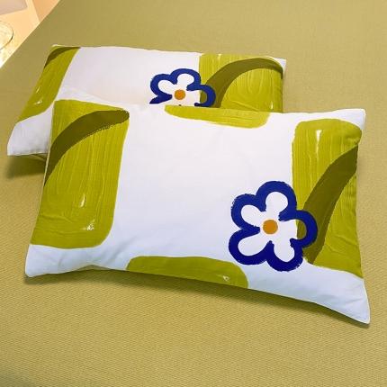 91家纺网 家纺一手货源 找家纺 （总）玉元坊 新款北欧风AB版简约全棉枕套/个48*74cm