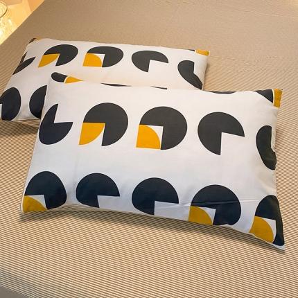 91家纺网 家纺一手货源 找家纺 （总）玉元坊 新款北欧风AB版简约全棉枕套/个48*74cm