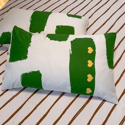 91家纺网 家纺一手货源 找家纺 （总）玉元坊 新款北欧风AB版简约全棉枕套/个48*74cm