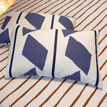 91家纺网 家纺一手货源 找家纺 （总）玉元坊 新款北欧风AB版简约全棉枕套/个48*74cm