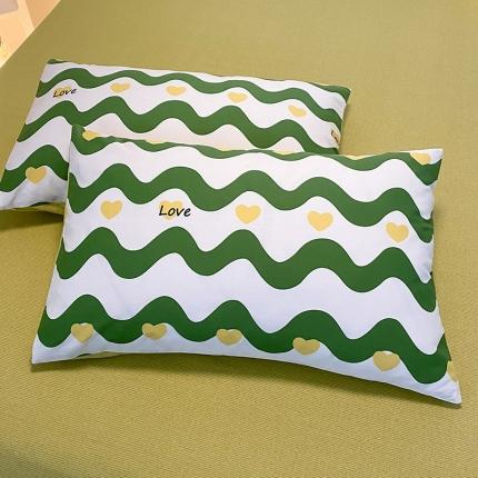 （总）玉元坊 新款北欧风AB版简约全棉枕套/个48*74cm