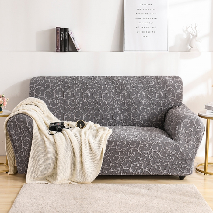 91家纺网 家纺一手货源 找家纺 （总）共鸣 2022新款高奢浮雕提花系列双人沙发套