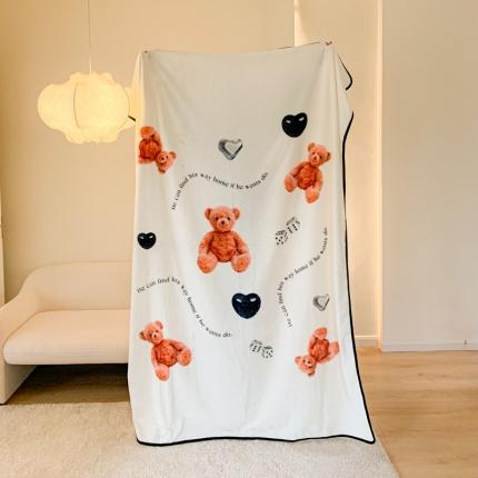 91家纺网 家纺一手货源 找家纺 （总）桃喜 2022新款数码印花双面牛奶绒毯