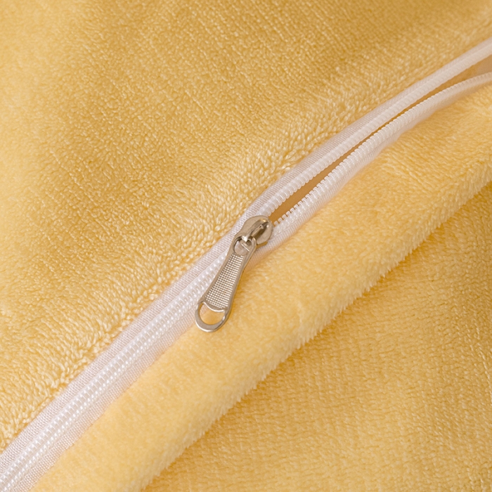 91家纺网 家纺一手货源 找家纺 宅家居 2023新款蒂娜系列加厚牛奶绒刺绣四件套 蒂娜-黄色