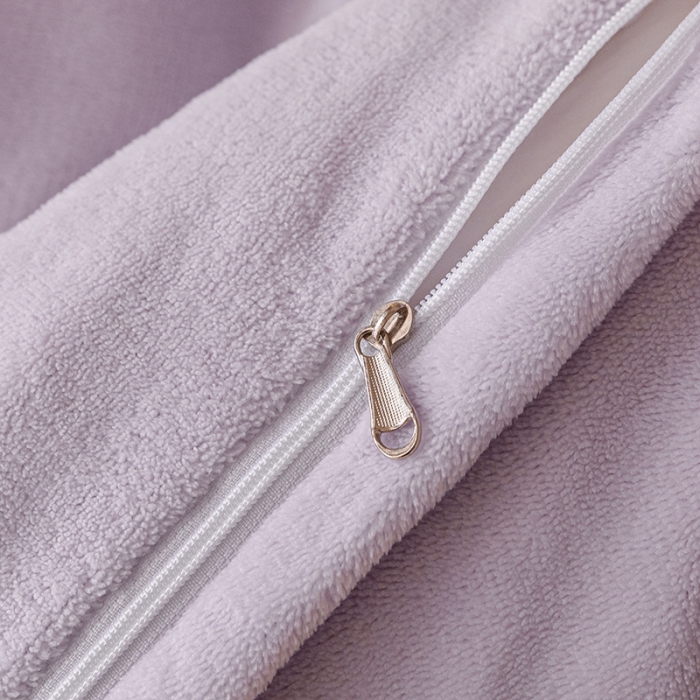 91家纺网 家纺一手货源 找家纺 宅家居 2023新款蒂娜系列加厚牛奶绒刺绣四件套 蒂娜-浅紫