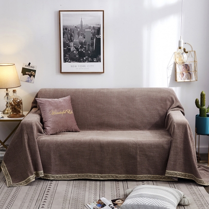 91家纺网 家纺一手货源 找家纺 （总）共鸣 2022新款雪尼尔系列沙发巾