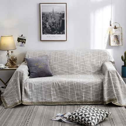 91家纺网 家纺一手货源 找家纺 （总）共鸣 2022新款雪尼尔系列沙发巾