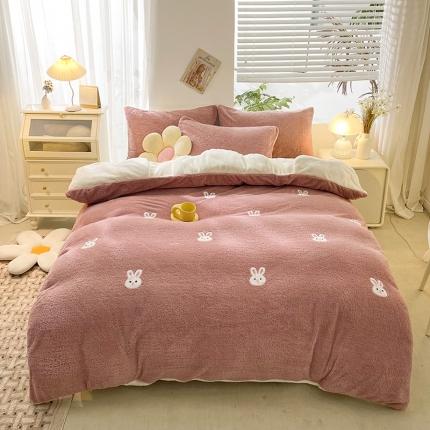 91家纺网 家纺一手货源 找家纺 （总）都市缘  2022年冬美丽绒牛奶绒法莱绒毛巾绣卡通冬被