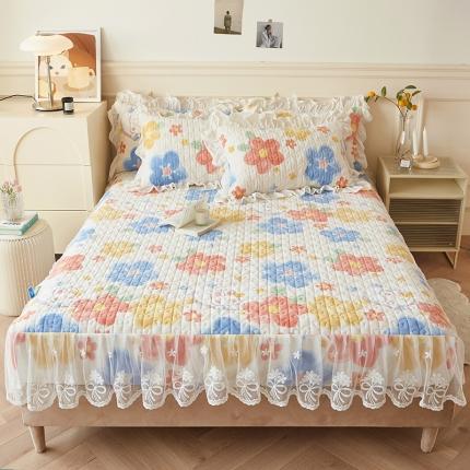 91家纺网 家纺一手货源 找家纺 （总）宜凡2022新款牛奶绒A类印花床笠三件套