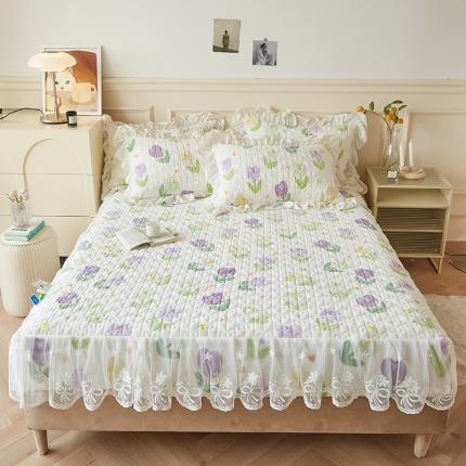 91家纺网 家纺一手货源 找家纺 （总）宜凡2022新款牛奶绒A类印花床笠三件套