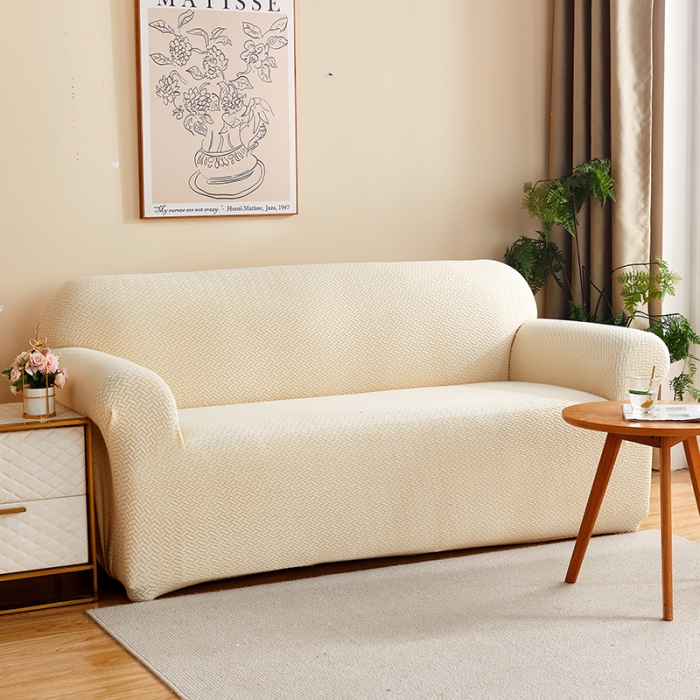 91家纺网 家纺一手货源 找家纺 （总）共鸣 2022新款摇粒绒提花交织纹系列沙发套