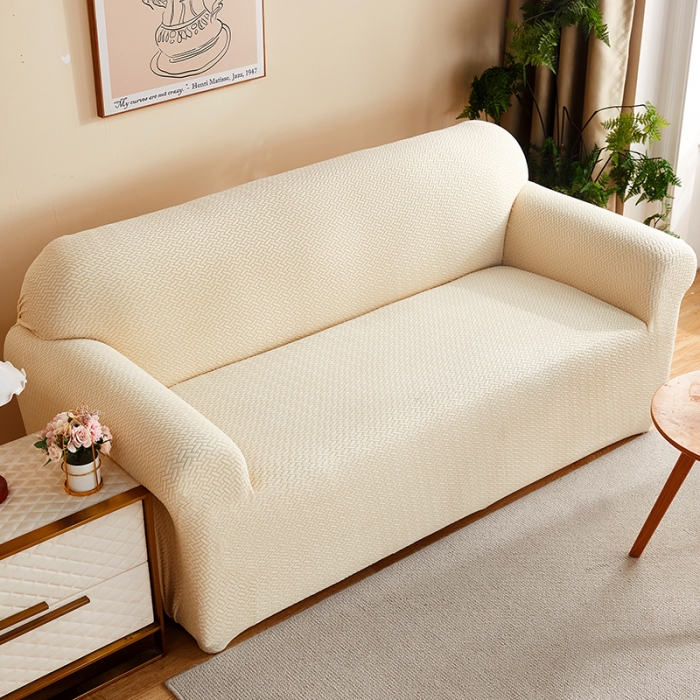 91家纺网 家纺一手货源 找家纺 （总）共鸣 2022新款摇粒绒提花交织纹系列沙发套