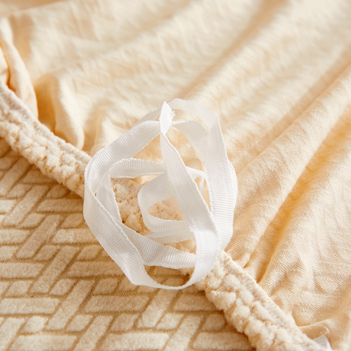 91家纺网 家纺一手货源 找家纺 （总）共鸣 2022新款摇粒绒提花交织纹系列沙发套