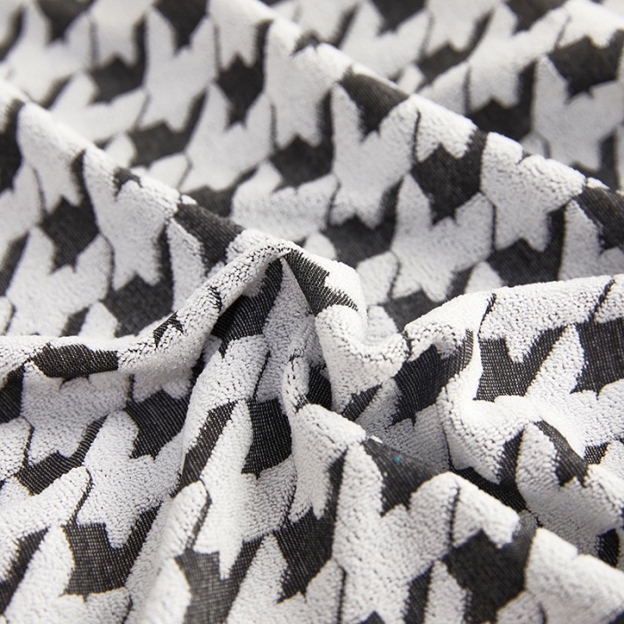 91家纺网 家纺一手货源 找家纺 （总）共鸣 2022新款千鸟格提花系列沙发套