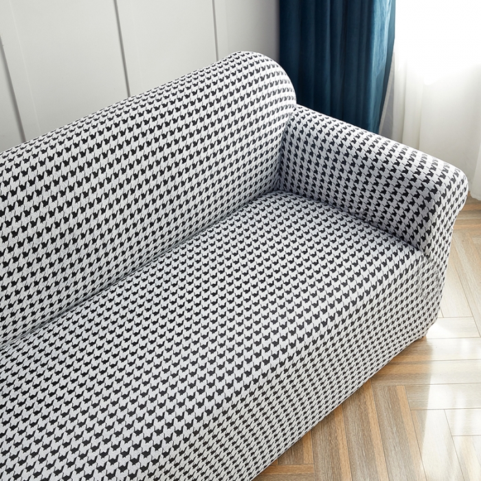 91家纺网 家纺一手货源 找家纺 （总）共鸣 2022新款千鸟格提花系列沙发套