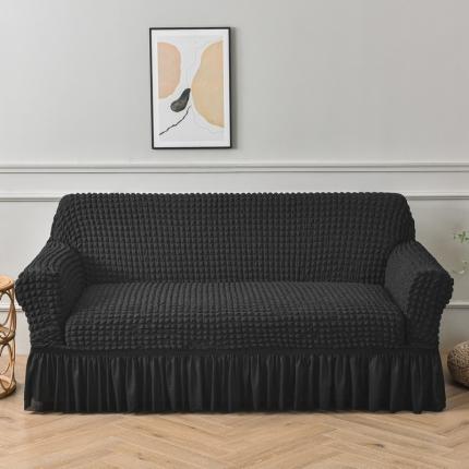 91家纺网 家纺一手货源 找家纺 （总）共鸣 2022新款泡泡纱系列裙摆款双人沙发套