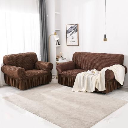 91家纺网 家纺一手货源 找家纺 （总）共鸣 2022新款泡泡纱系列裙摆款组合沙发套